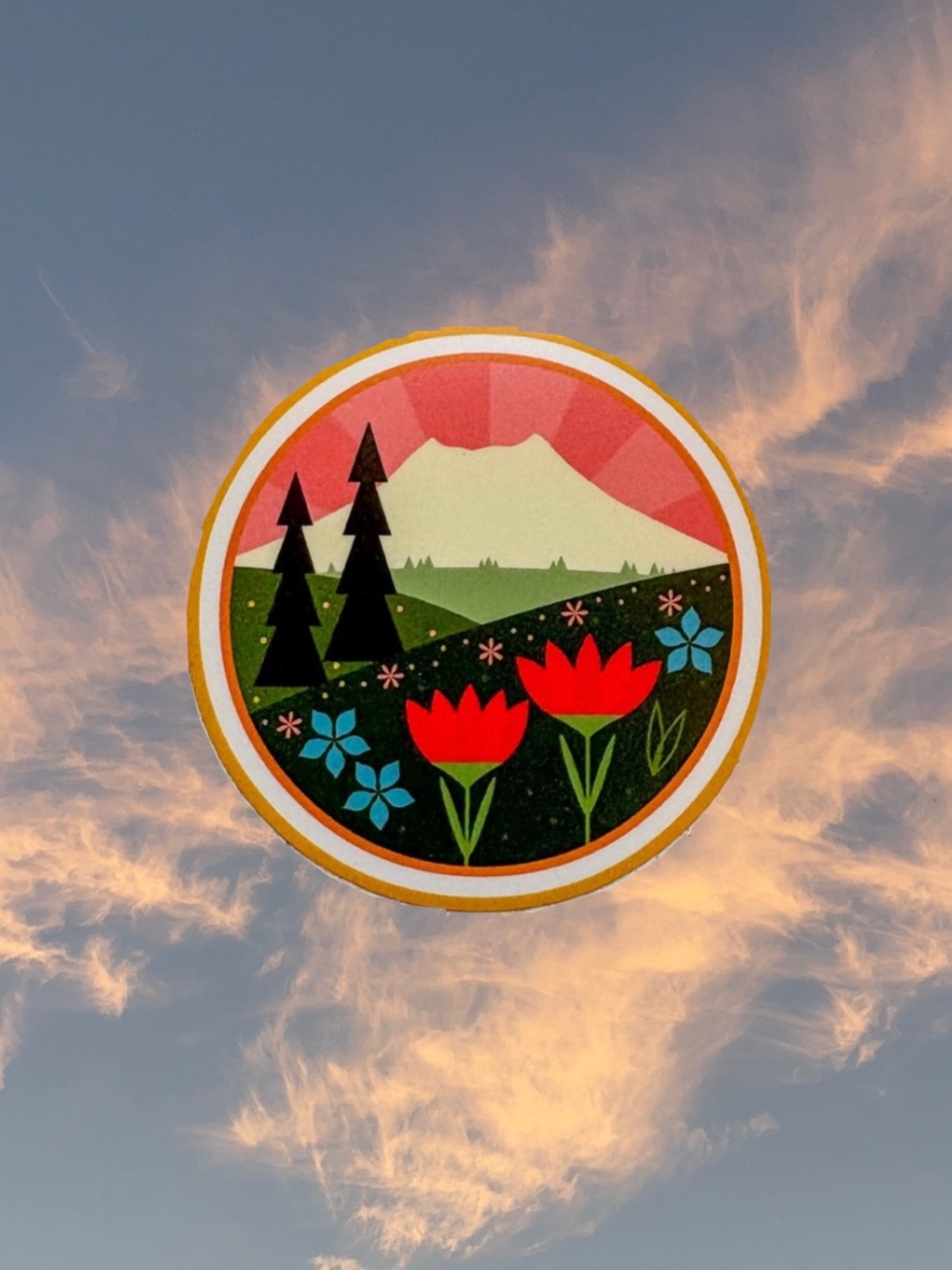 Mount St. Helens Vinyl Sticker